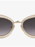 Christian Louboutin Dolly oval-frame metal sunglasses, imported from the UK