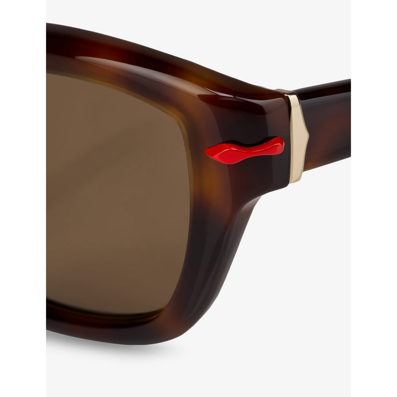 Christian Louboutin Kate butterfly-frame tortoiseshell acetate sunglasses, imported from the UK