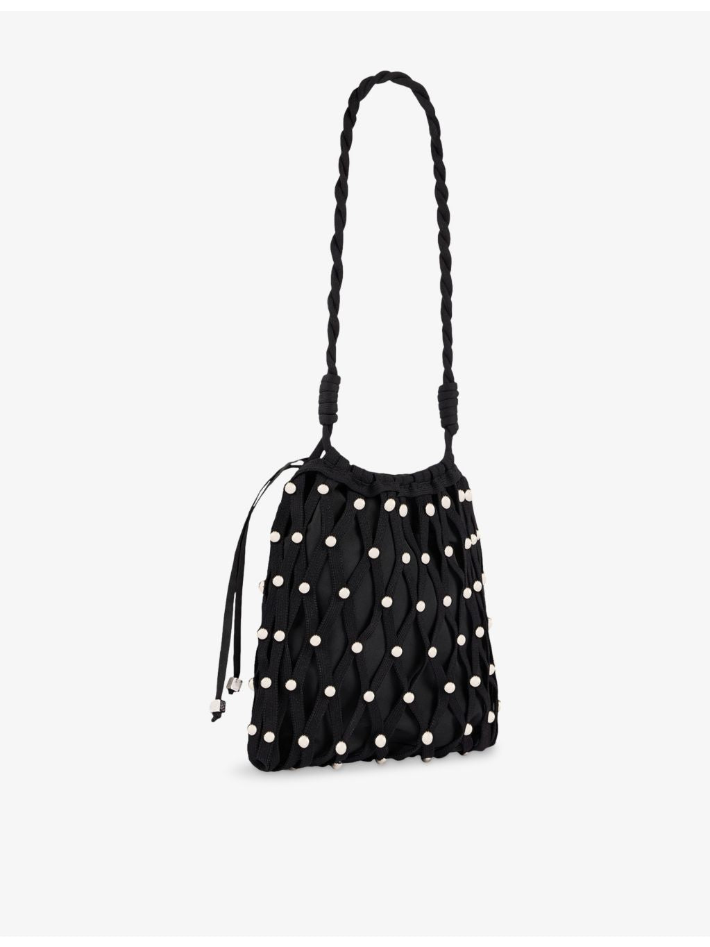 Sandro diamante-embellished crochet bag, UK version