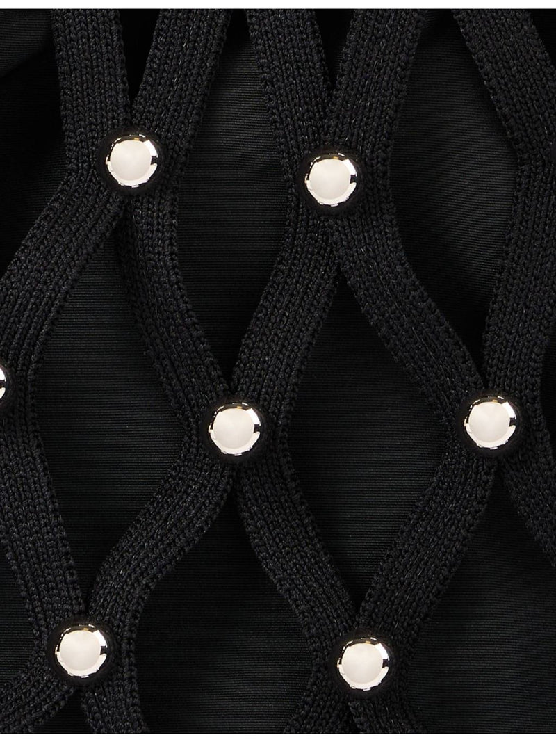 Sandro diamante-embellished crochet bag, UK version