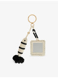 Sandro handmade crochet keyring fish motif gold-tone hardware, UK version