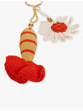 Sandro crochet keyring fish motif two-tone design, UK version