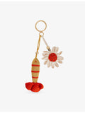 Sandro crochet keyring fish motif two-tone design, UK version