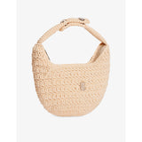 Sandro crochet mini bag with branded detail, imported from the UK