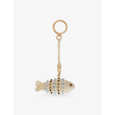 selfridges Sandro Fish Handmade Crochet Keyring- Buy online at McGrocer