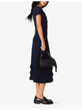 Maje Miss M mini leather shoulder bag with fringe (British brand)