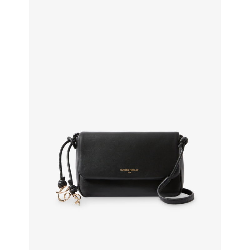 Claudie Pierlot Logo Leather Crossbody Bag