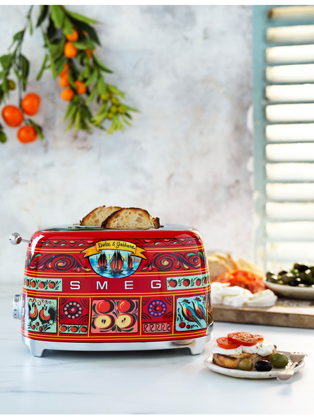 Smeg Dolce and Gabbana two-slice toaster - British product