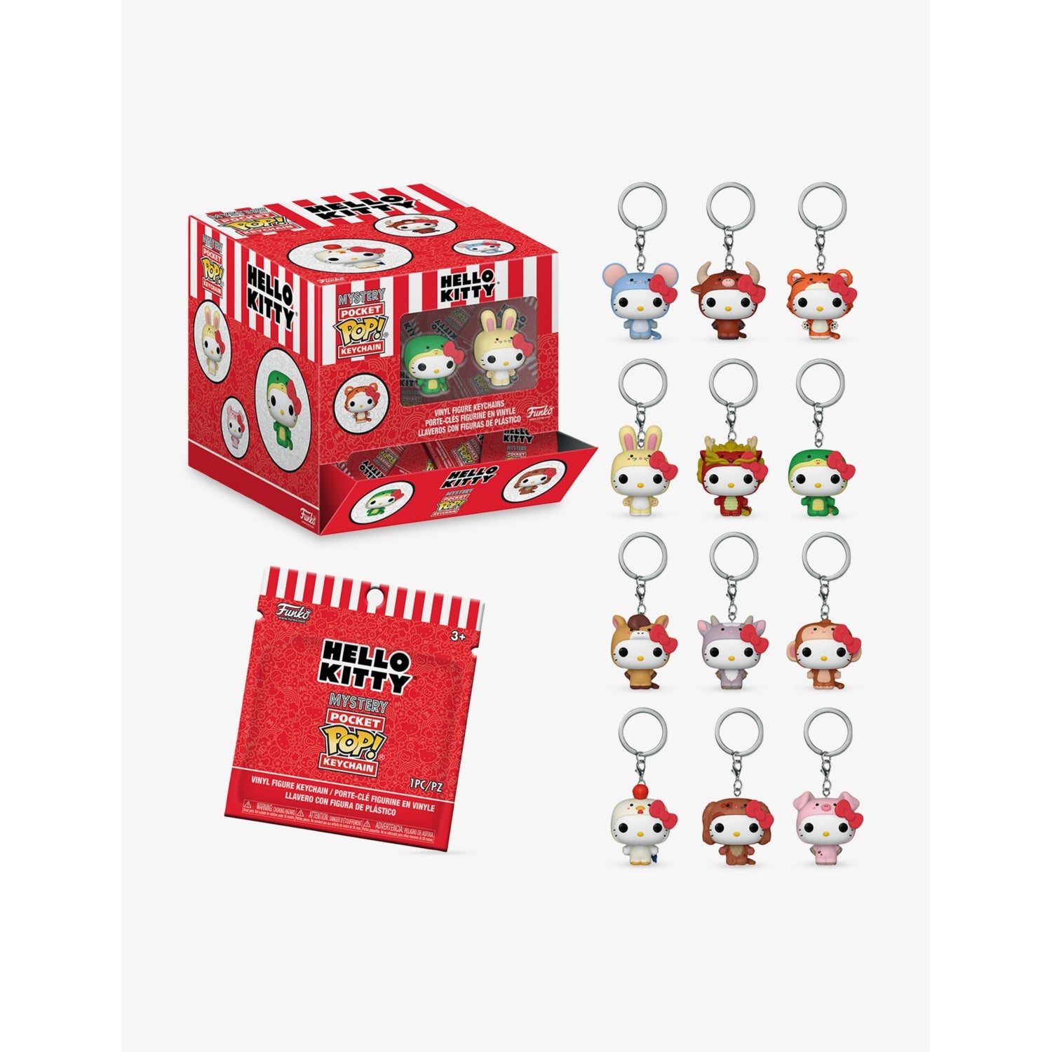 Funko Mystery Pop Hello Kitty keychain assortment 10.2cm (British brand)