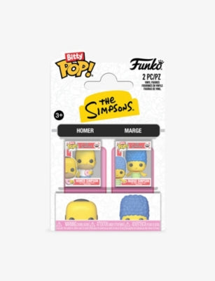 Funko Bitty Pop! Simpsons Marge & Homer two-pack vinyl figures - British product
