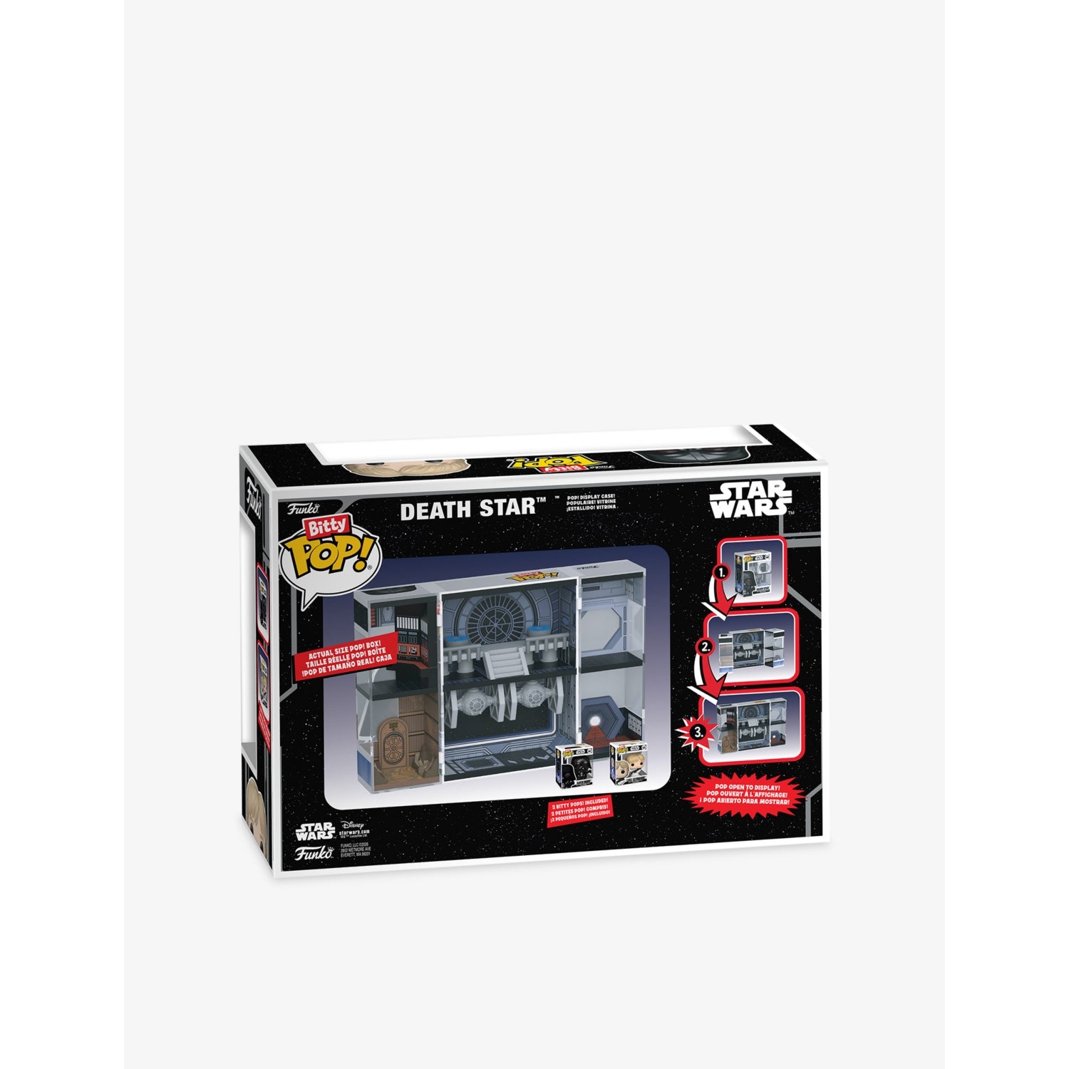 Funko Death Star display stand 23cm with Bitty Pop figures - British product