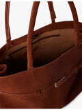 Whistles Noelle suede tote bag with gold hardware, UK version