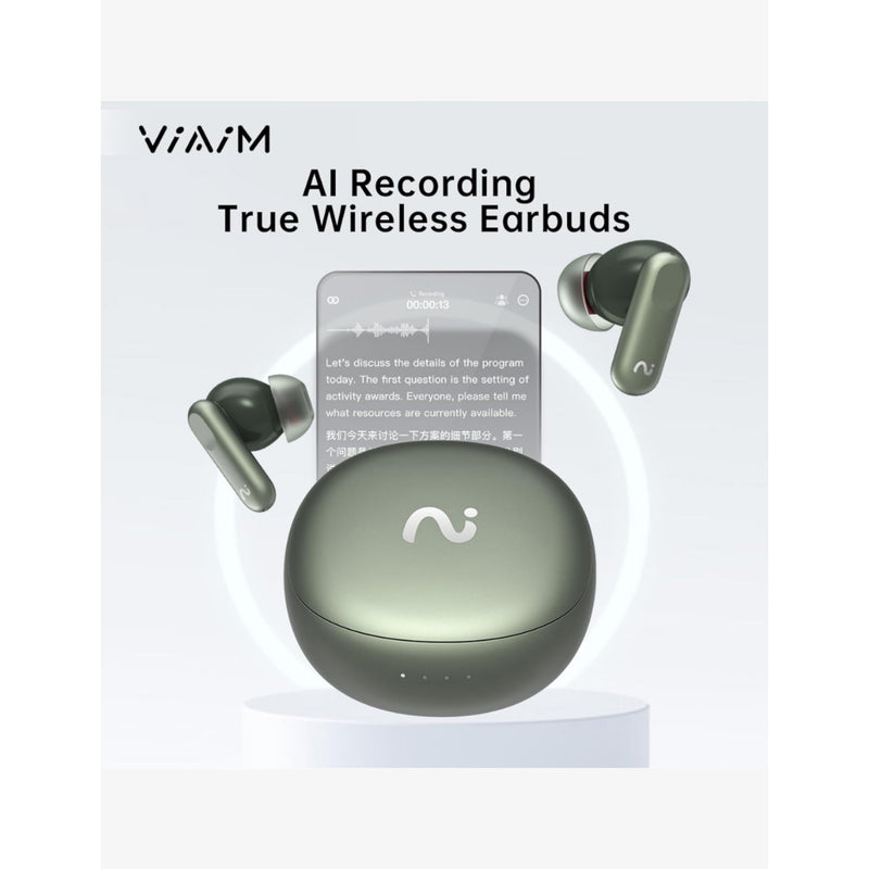 Smartech Viaim Nano Green voice recorder earbuds, UK version