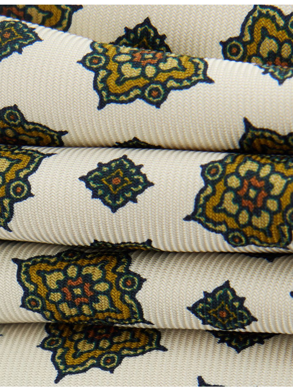 Dunhill silk tie with medallion print, UK version