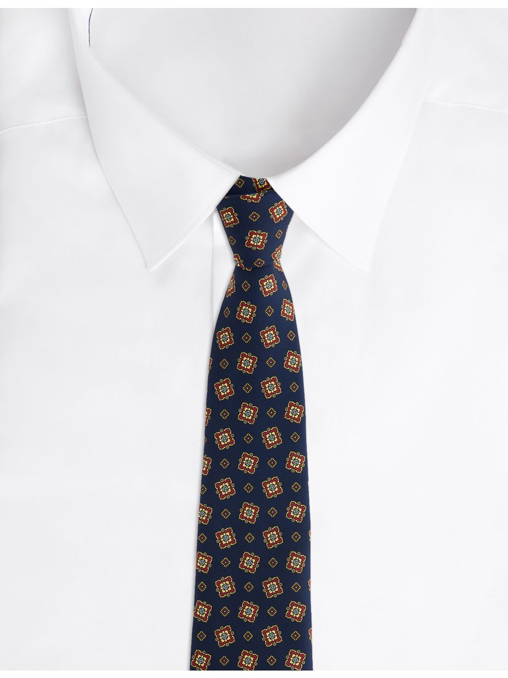 Dunhill silk tie scattered medallion print (British brand)