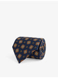 Dunhill silk tie scattered medallion print (British brand)
