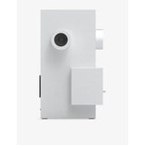 Transparent Brutalist sculpture speaker in recycled aluminium (British brand)