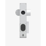 Transparent Brutalist sculpture speaker in recycled aluminium (British brand)