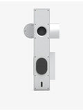 Transparent Brutalist sculpture speaker in recycled aluminium (British brand)