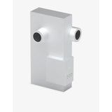 Transparent Brutalist sculpture speaker in recycled aluminium (British brand)