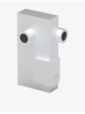 Transparent Brutalist sculpture speaker in recycled aluminium (British brand)