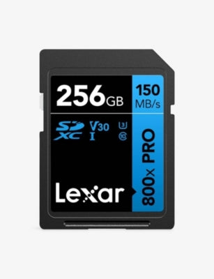 Lexar PRO Blue Series 256GB V30 SDXC card, imported from the UK