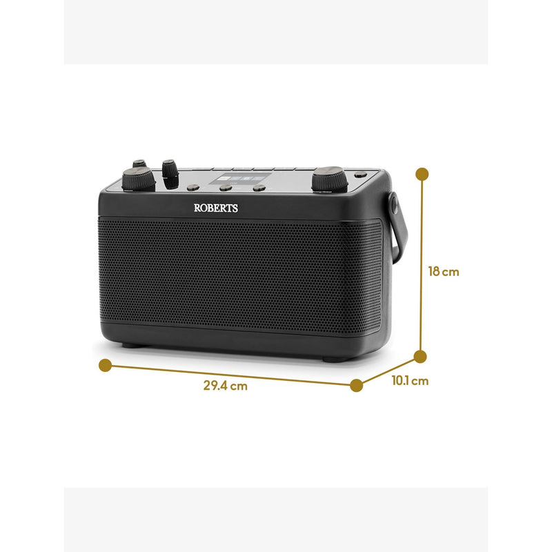 Roberts BLUTUNE 7 portable Bluetooth stereo radio with colour display (British brand)