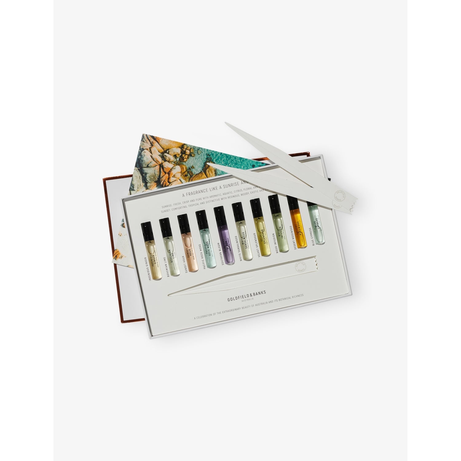 Goldfield & Banks fragrance discovery set 10x2ml, UK version