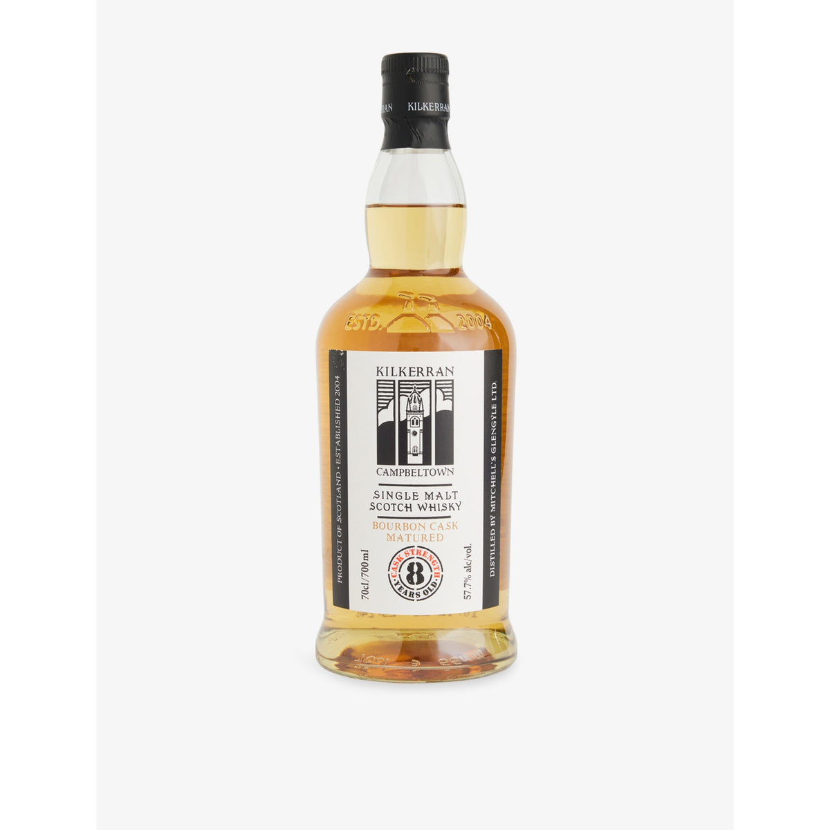 Kilkerran 8-year-old cask strength Scotch whisky 700ml, UK version