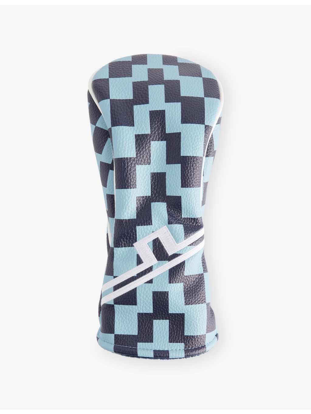 J.Lindeberg checked faux-leather fairway headcover, imported from the UK