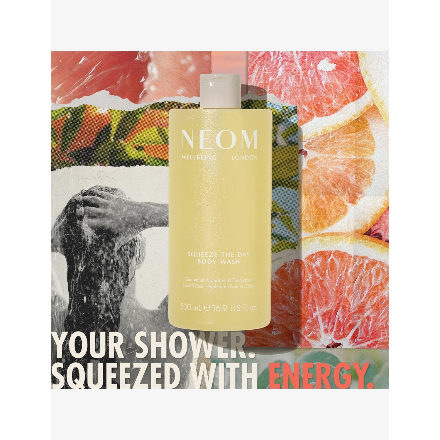 NEOM Squeeze The Day body wash 500ml - British product