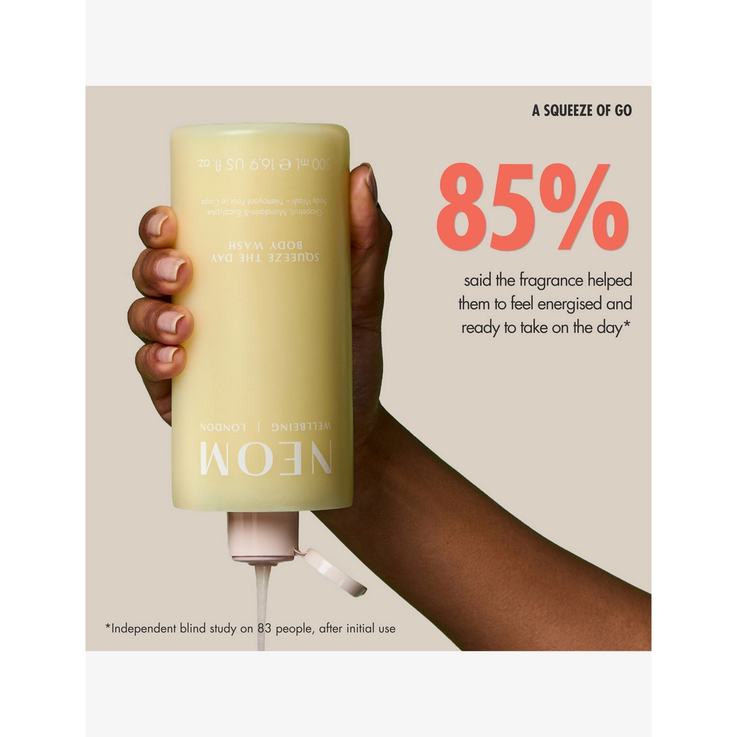 NEOM Squeeze The Day body wash 500ml - British product