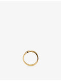 Monica Vinader gold vermeil swirl wrap ring, 18ct, (British brand)