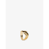 Swirl Wrap 18ct Yellow Gold Vermeil Ring - K
