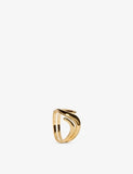 Monica Vinader Swirl Wrap 18ct Yellow Gold Vermeil Ring