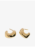 Monica Vinader medium hoop earrings in 18ct gold vermeil (British brand)
