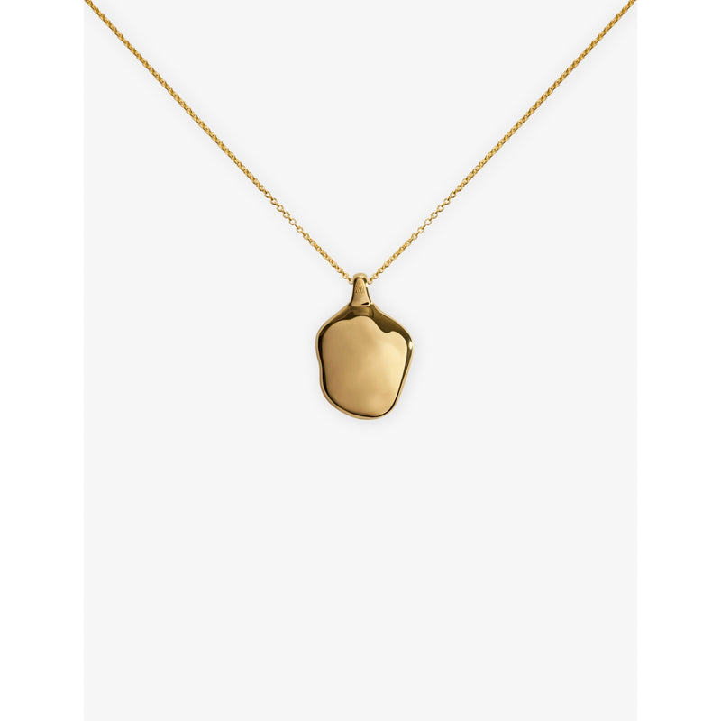 Monica Vinader Odyssey locket necklace 18ct yellow gold vermeil - British product