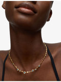 Monica Vinader aquamarine gemstone necklace, UK version