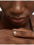 Monica Vinader moonstone ring 18ct gold vermeil sterling silver - British product