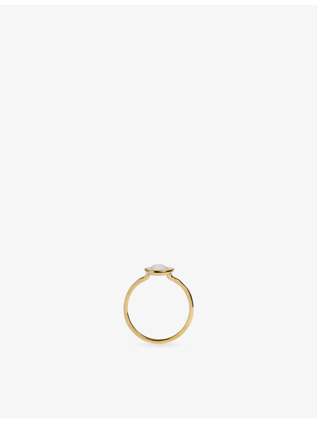 Monica Vinader moonstone ring 18ct gold vermeil sterling silver - British product