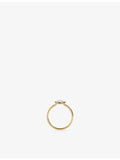 Monica Vinader moonstone ring 18ct gold vermeil sterling silver - British product