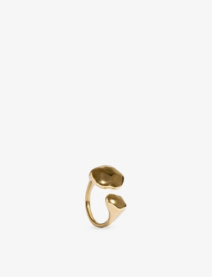 Monica Vinader Odyssey Open 18ct Yellow Gold Vermeil Ring