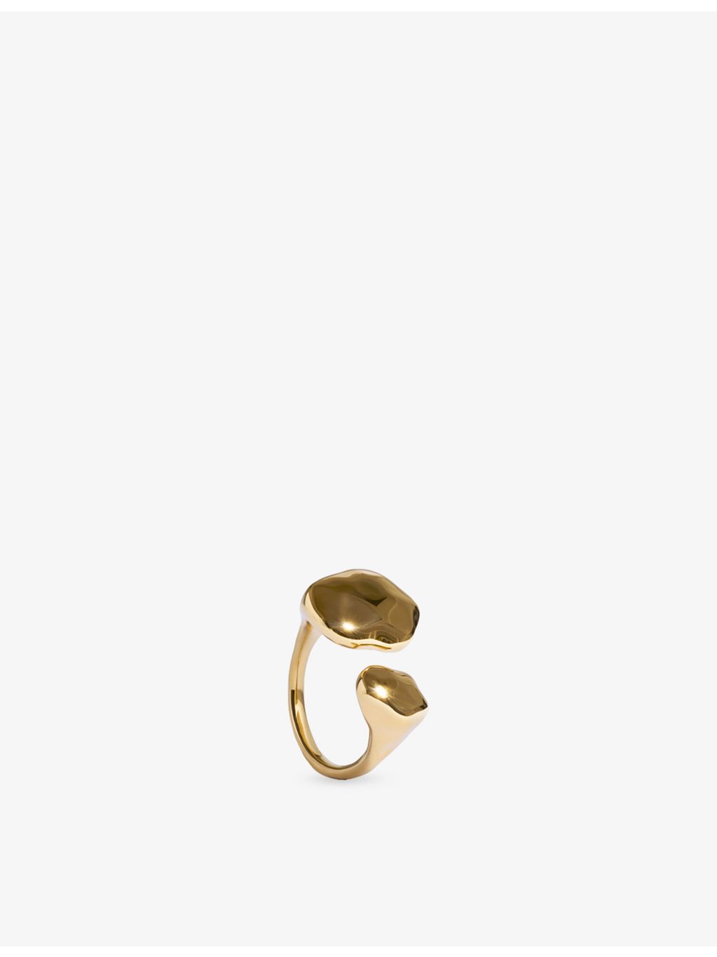 Monica Vinader Odyssey Open ring 18ct yellow gold vermeil (British brand)