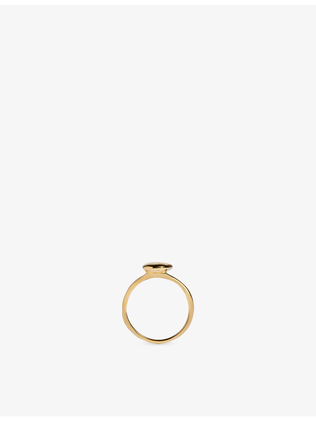 Monica Vinader stacking ring 18ct yellow gold vermeil (British brand)
