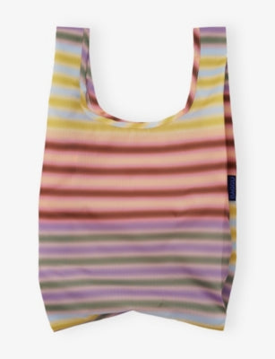 BAGGU Baby Gradient-Print woven tote bag 45cm height, imported from the UK