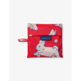 BAGGU woven tote bag with bunny print (British brand)