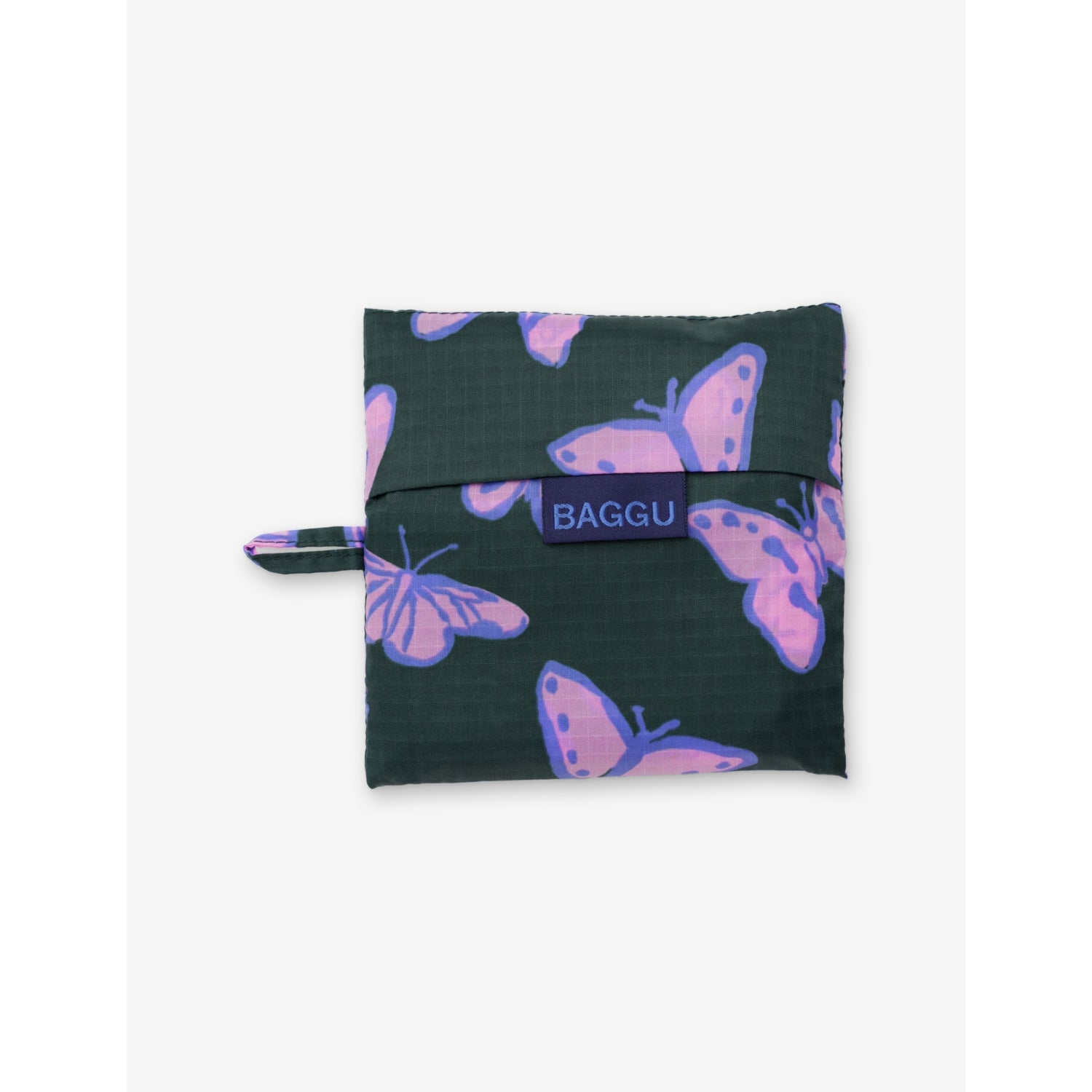 BAGGU woven tote bag with butterfly print, UK version
