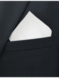 Corneliani linen pocket square stripe-trim 33cm, imported from the UK