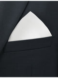 Corneliani striped-trim linen pocket square 33cm, imported from the UK