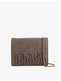 Bottega Veneta Intrecciato fringe leather wallet-on-chain, imported from the UK